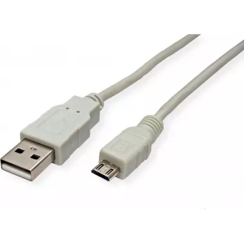 Kabel ITB STANDARD USB 2.0 A Micro B beżowy - Kabel - Cyfrowy/Dane (S3152)