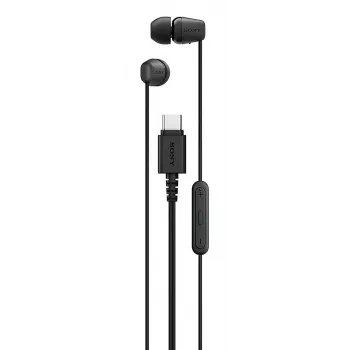 Sony IER-EX15C Zestaw słuchawkowy Przewodowy Douszny Rozmowy/Muzyka USB Typu C Czarny