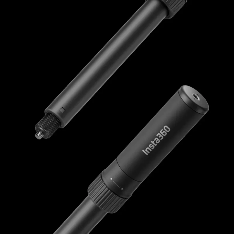 Uchwyt statywowy / Akcesorium Bullet Time Insta360 CINSKAVK — kompatybilny kijek do selfie, 29,7–120 cm, plastik, czarny