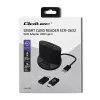 Czytnik kart inteligentnych Qoltec 50632 USB 2.0 Czarny Kabel 1m