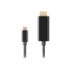 Kabel wideo adapter LANBERG CA-CMHD-10CU-0030-BK, USB Type-C do HDMI 2.0, 3 m, 18 Gbit/s, 4K