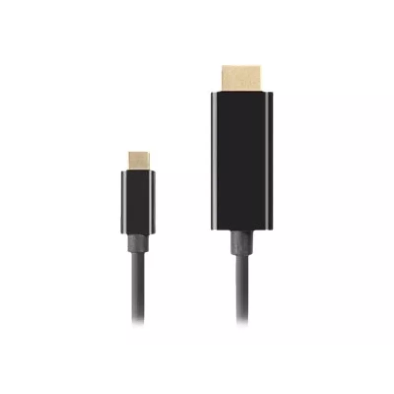 Kabel wideo adapter LANBERG CA-CMHD-10CU-0030-BK, USB Type-C do HDMI 2.0, 3 m, 18 Gbit/s, 4K