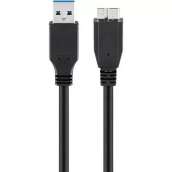 Kabel USB A do Micro-USB B GOOBAY 95026 — 1,8 m, męski do męskiego, czarny