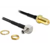 Kabel koncentryczny DeLOCK 88487 TS-9 SMA 1.45m Czarny