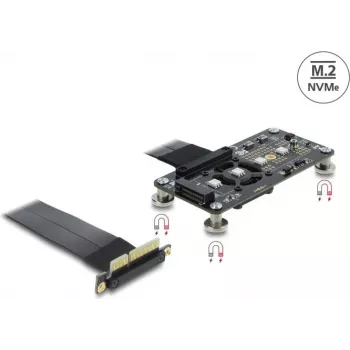 Adapter DELOCK PCI Express 3.0 x4 na M.2 Key M, kabel 10 cm, model 64357