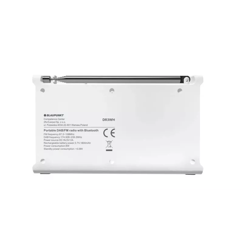 Blaupunkt DR3WH Radio przenośne Biały