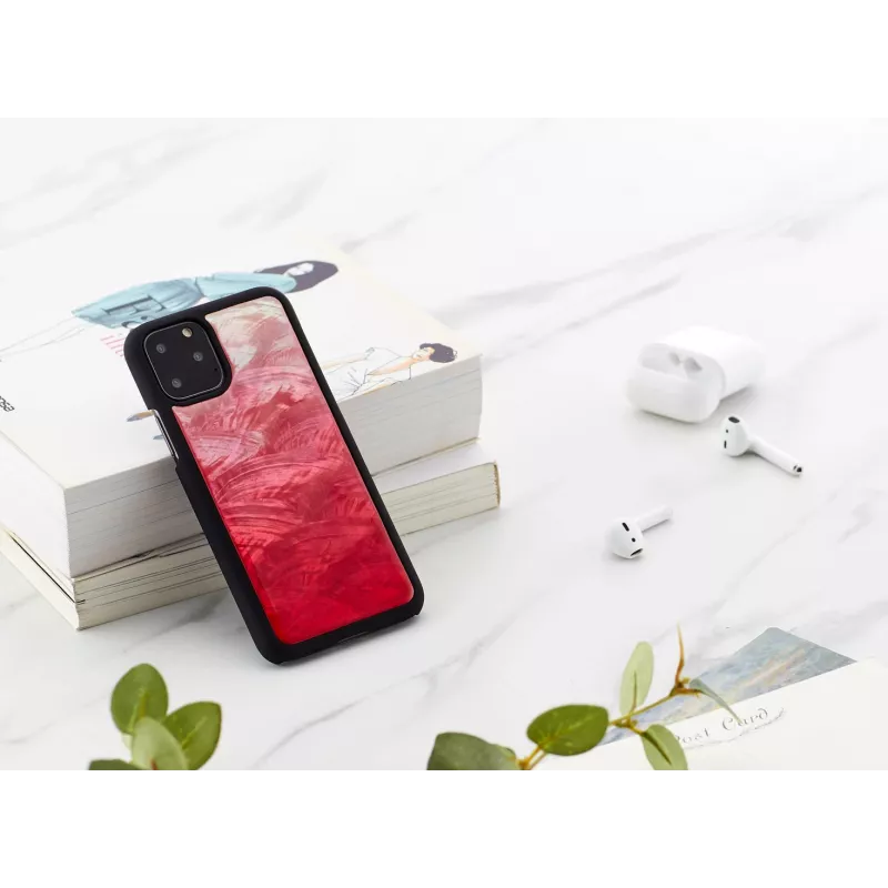 Etui na smartfona iKins dla iPhone 11 Pro — różowo-jeziorne i czarne, dwukolorowe etui ochronne