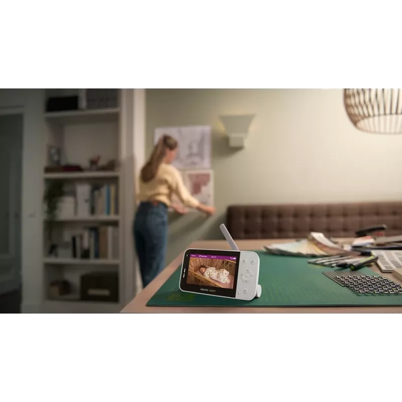 Philips AVENT SCD953/26 wideomonitor dziecięcy 400 m Wi-Fi Szary, Biały