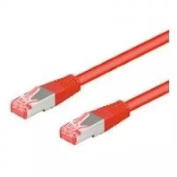 Wentronic 93663 Kabel krosowy Ethernet czerwony