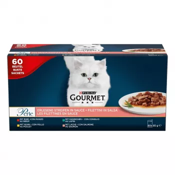 PURINA Gourmet Perle Mix - mokra karma dla kota - 60x85 g