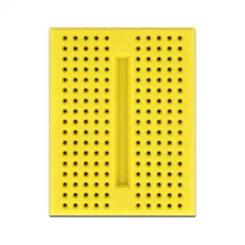 Breadboard DELOCK 18320 — plastikowa płytka prototypowa, żółta, 36×46×10 mm