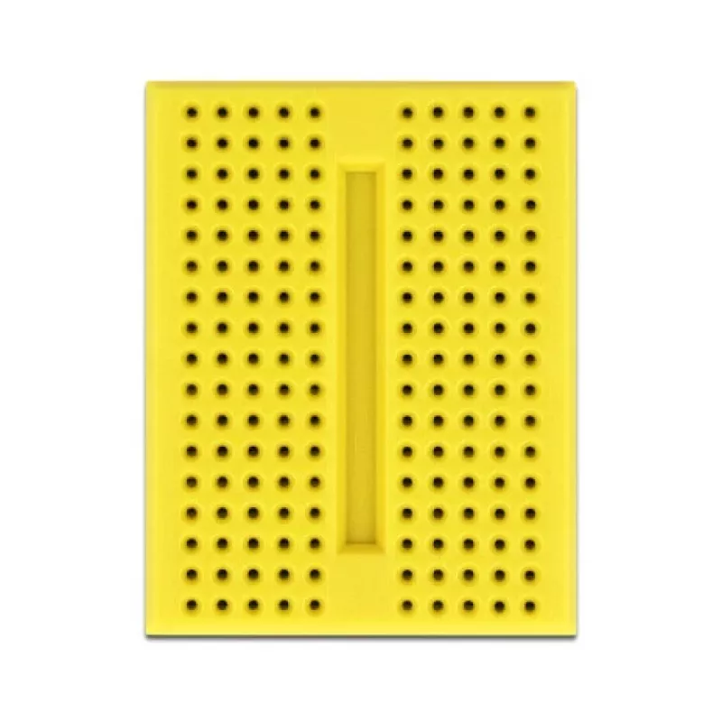 Breadboard DELOCK 18320 — plastikowa płytka prototypowa, żółta, 36×46×10 mm