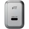 Ładowarka do urządzeń mobilnych Satechi ST-UC30WCM-EU — Uniwersalna ładowarka sieciowa do użytku wewnętrznego z 1× USB-C, czarno-srebrna
