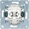 Przełącznik przyciskowy JUNG 534 U, 1P, 250 V AC, 10 A, metaliczny biały