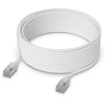Kabel sieciowy Ubiquiti UACC-Cable-Patch-EL-C6A-12M-W RJ-45 Cat6a 12m Półprzezroczysty Biały