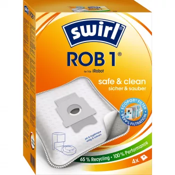 Worki do odkurzacza SWIRL EcoPor ROB1 kompatybilne zamienniki do różnych odkurzaczy, papierowy mikrofiltracyjny, 5 szt.