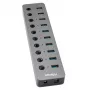 Adapter USB Type-A 3.0 - 10 x USB 3.0 z przełącznikami