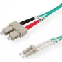 Kabel światłowodowy VALUE 50/125µm OM3, LC/SC, turkusowy 0,5m (21.99.8710)