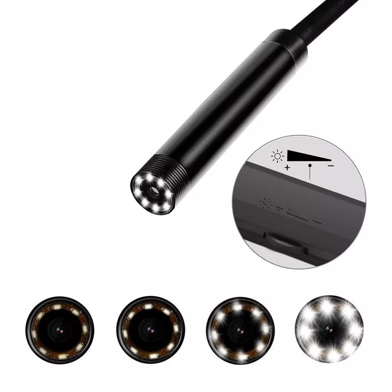 Endoskop WiFi MEDIA-TECH MT4099, sonda 8 mm, kabel 5 m, IP67, 1280×720@30fps, kąt widzenia 70°, bateria 800 mAh