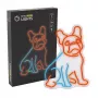 MANTA SNL68MT Neon Lights Dog dekoracyjny neon w stylu buldoga francuskiego