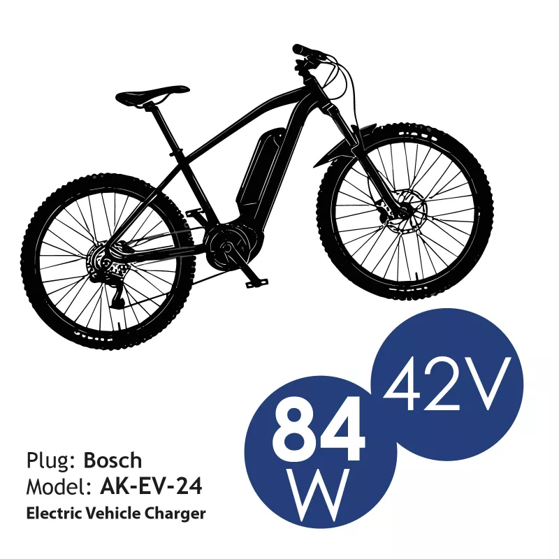 Akyga AK-EV-24 Ładowarka 42V/2A 84W Bosch 1.2m