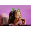 Kraken Kitty V2 – Czarny, Zestaw słuchawkowy do gier, Kocie uszy, Oświetlenie reagujące na stream, Mikrofon kardioidalny HyperClear, 40-milimetrowe przetworniki TriForce, Wbudowany w nauszniki mikrofon, Razer Chroma RGB (uszy i nauszniki), Dźwięk przestrz
