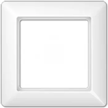 Płytka maskująca do łączników ściennych JUNG AS 581 WW biała, duroplast, 80,5×80,5 mm