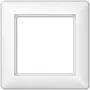 Płytka maskująca do łączników ściennych JUNG AS 581 WW biała, duroplast, 80,5×80,5 mm