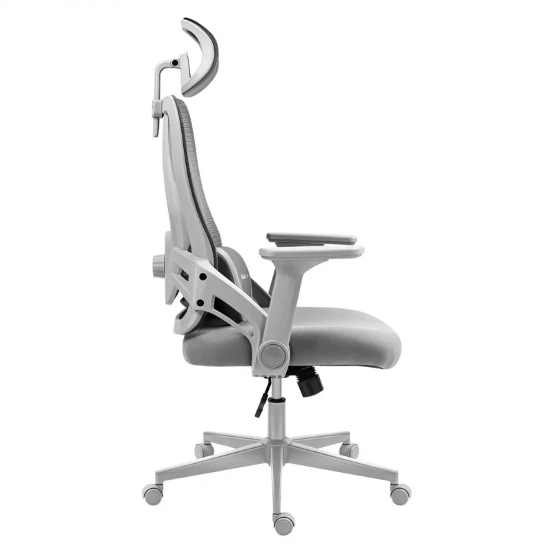 Fotel gamingowy huzaro Combat 2.7 — ergonomiczny materiałowy fotel gamingowy, szary, siatkowe oparcie, regulowana wysokość, mechanizm tilt, maks. 120 kg