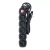 Przedłużacz zasilający Esperanza ELK214K kabel 1,5 m 5 gniazd typu E do użytku wewnętrznego czarny