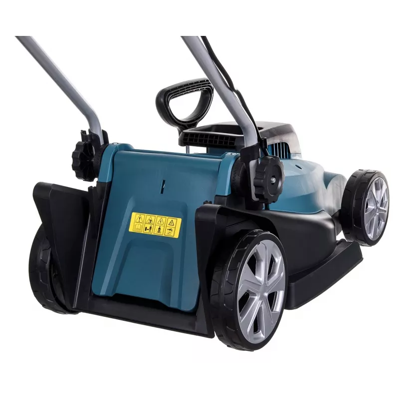 Makita ELM3320 kosiarka do trawy Kosiarka prowadzona Czarny, Turkusowy AC