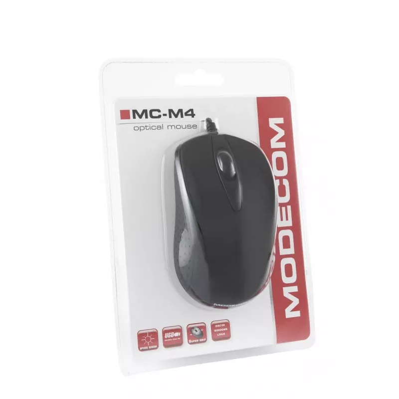 Modecom MC-M4 mysz USB Type-A optyczna 800 DPI symetryczna