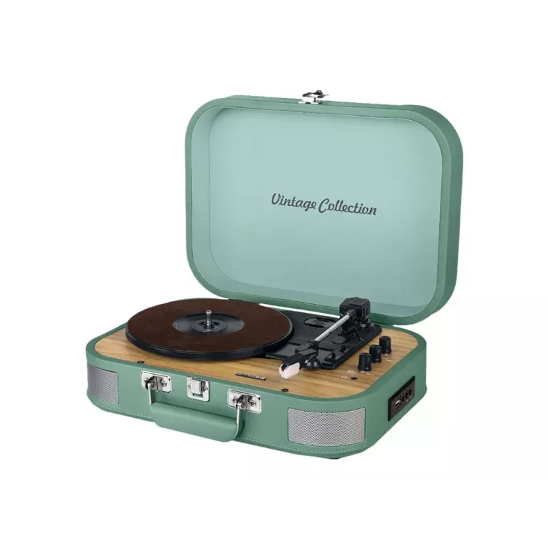 Odtwarzacz cyfrowy Muse Vintage Collection MT-201 WG z gramofonem, nagrywarką cyfrową i odbiornikiem Bluetooth 10W
