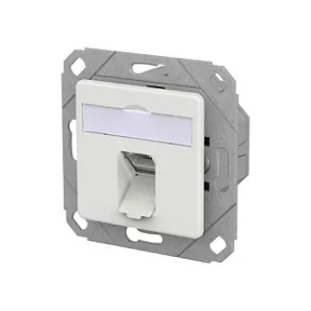 METZ CONNECT Gniazdo przyłączeniowe E-DAT C6A LSA++ 1 Port UPk biały sygnalizacyjny
