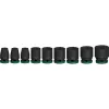 Zestaw kluczy nasadowych udarowych Bosch Powertools PRO 1/2 cala 9-częściowy, czarny