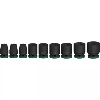 Zestaw kluczy nasadowych udarowych Bosch Powertools PRO 1/2 cala 9-częściowy, czarny
