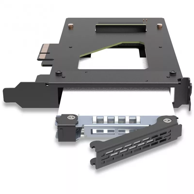 ICY Dock ToughArmor MB111VP-B - mobilny stelaż pamięci - mobilny stelaż SSD and2 / and3 - 2.5 (6,4 cm) - NVMe - PCIe 4,0 x4 - Czarny (MB111VP-B)