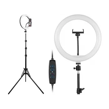 TRACER RING 30cm pierścień świetlny ze statywem 210cm