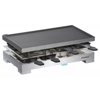 Steba RC 68 - Raclettegrill - 1.2 kW - Czarny/Stalowa