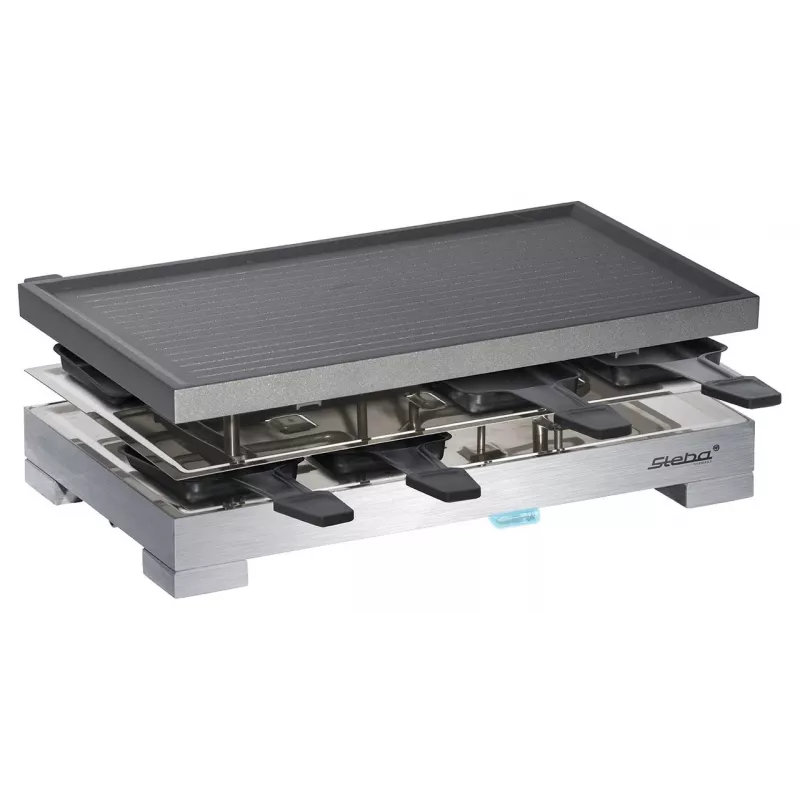 Steba RC 68 - Raclettegrill - 1.2 kW - Czarny/Stalowa