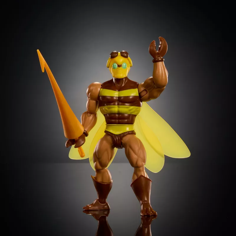 Figurka akcji MATTEL Masters of the Universe Origins Buzz Off, kolekcjonerska figurka zabawkowa JBM88