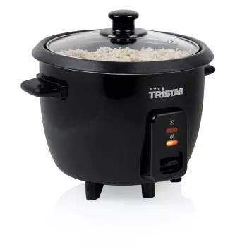 Urządzenie do gotowania ryżu Tristar RK-6141, pojemność 0,6 l, 300 W, czarny, sterowanie przyciskami