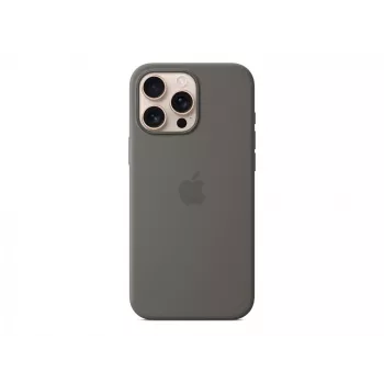 Silikonowe etui z MagSafe dla iPhone 16 Pro Max - Kamienny Szary