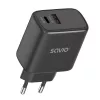 Ładowarka zewnętrzna SAVIO LA-06/B USB Type-C 30W Power Delivery 1x USB-C Czarny, 5–20V, 3A/9V, 3A/5V, 3A/12V, 2.1A