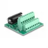 DeLOCK D-Sub 15-pin żeński na listwę zaciskową do szyny DIN 58 mm x 61 mm x 30 mm