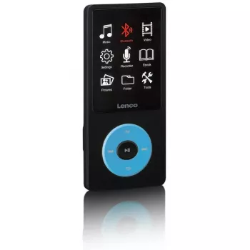 Odtwarzacz MP3 Lenco Xemio-860BU 8 GB Czarny Niebieski LCD 18h odtwarzania
