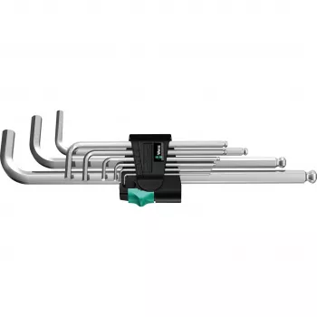 Zestaw kluczy imbusowych w kształcie L Wera 950/9 Hex-Plus 1