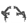 Ramie do monitora up up Economical Interactive Counterbalance Dual Monitor Arm matowa czerń VESA 75x75/100x100