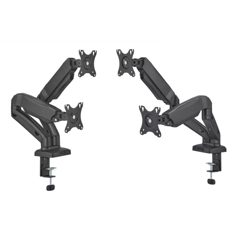 Ramie do monitora up up Economical Interactive Counterbalance Dual Monitor Arm matowa czerń VESA 75x75/100x100
