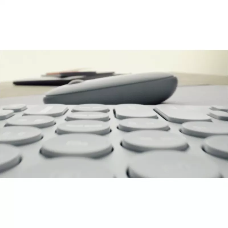 Logitech Pebble Keys 2 K380s - Klawiatura - Bezprzewodowa - Bluetooth LE - QWERTZ - Niemiecka - Tonal Graphite (920-011795)